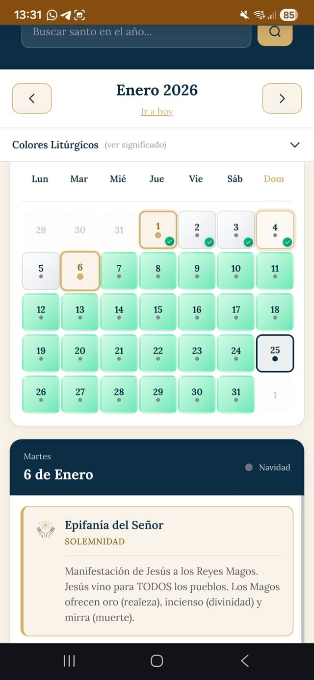 Calendario litúrgico